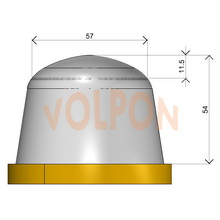 Размеры круглого тампона для тампопечати Volpon NN-089 Размеры круглого тампона для тампопечати Volpon NN-089